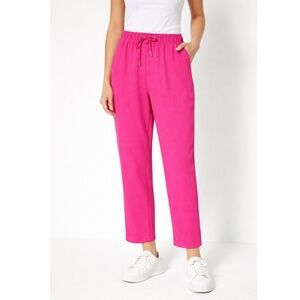 NEW FRENCH CONNECTION Emiko Whisper Ruth Pants Wild Rosa Pink
